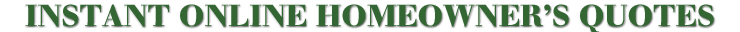 INSTANT ONLINE HOMEOWNER&rsquo;S INSURANCE QUOTES